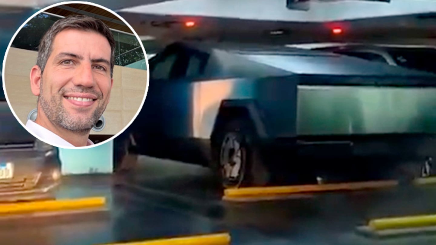 Diputado nacional  de la LLA llegó  al Congreso en un exclusivo Tesla Cybertruck