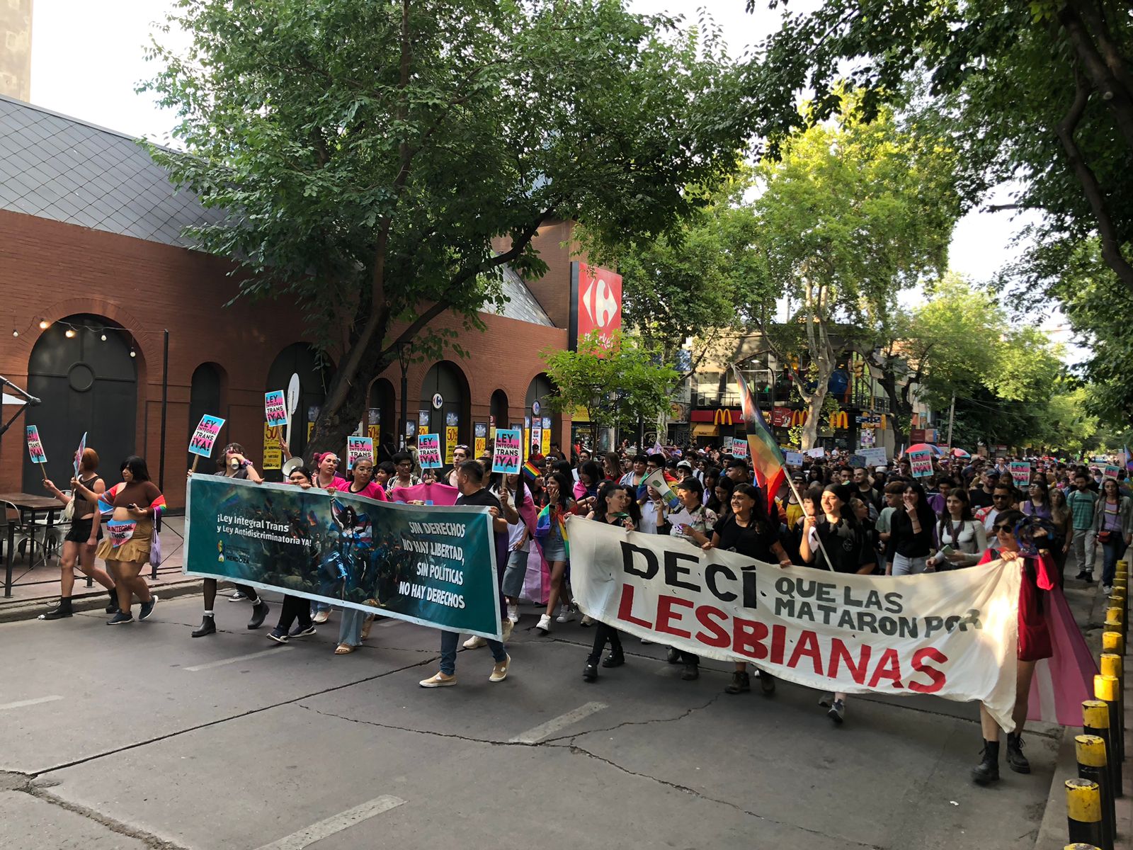 Mendoza vibró con la 14° marcha del orgullo : Sin derechos no hay libertad...