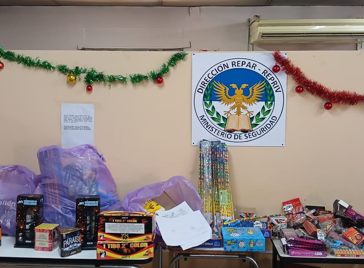 Guaymallen decomisó pirotecnia por más de 2 millones de pesos tras denuncias en la Feria del Este