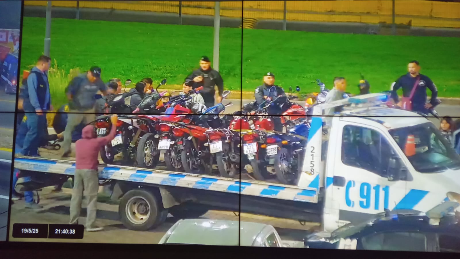 Persecución a un grupo masivo de motociclistas: hay detenidos y motos secuestradas
