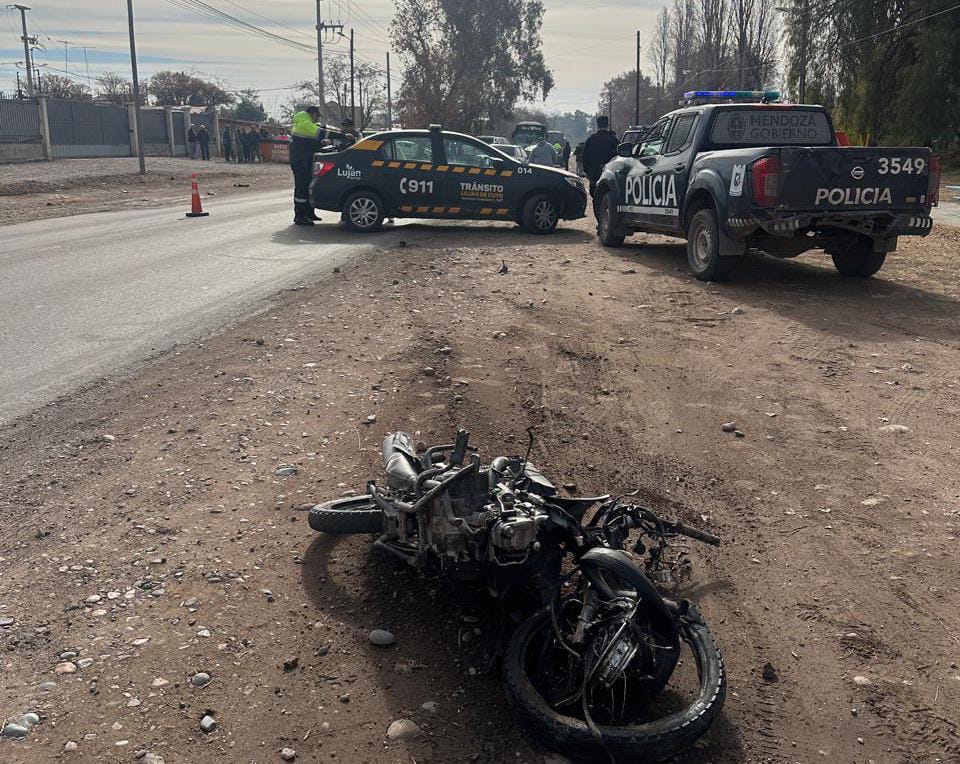 Tragedia vial en Luján de Cuyo: murió un menor de 14 años tras un violento choque