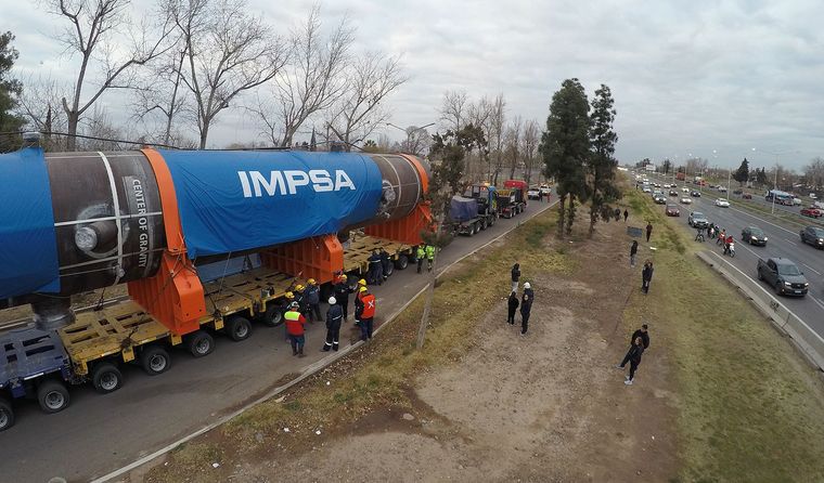 Que paso con el reactor de Impsa y cuando reanuda su viaje a destileria