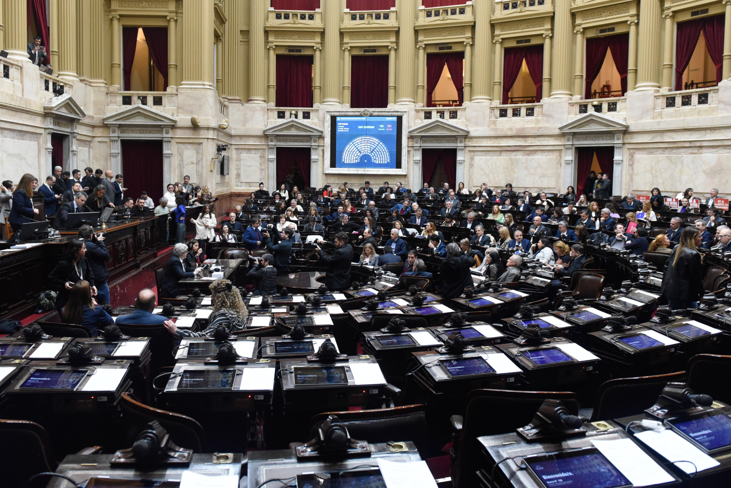 Diputados confirman veto a jubilaciones y dan paso a la ley de emergencia en discapacidad
