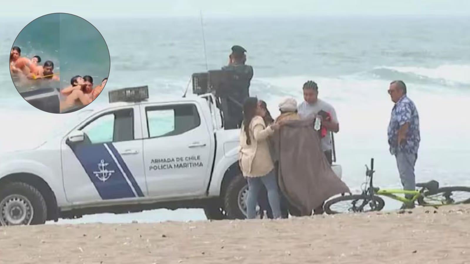 Continúa la búsqueda de uno de los cinco menores argentinos arrastrados por el mar en Chile