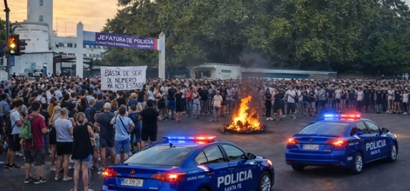 Intenso reclamo por mejoras salariales en la Policía de Santa Fe