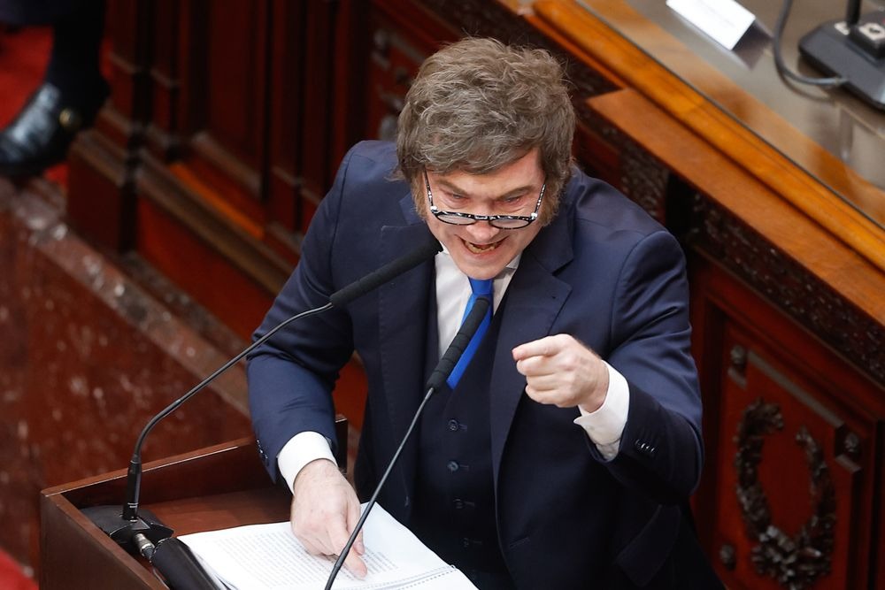 El efusivo y agresivo discurso de Javier Milei en el Congreso de la nación