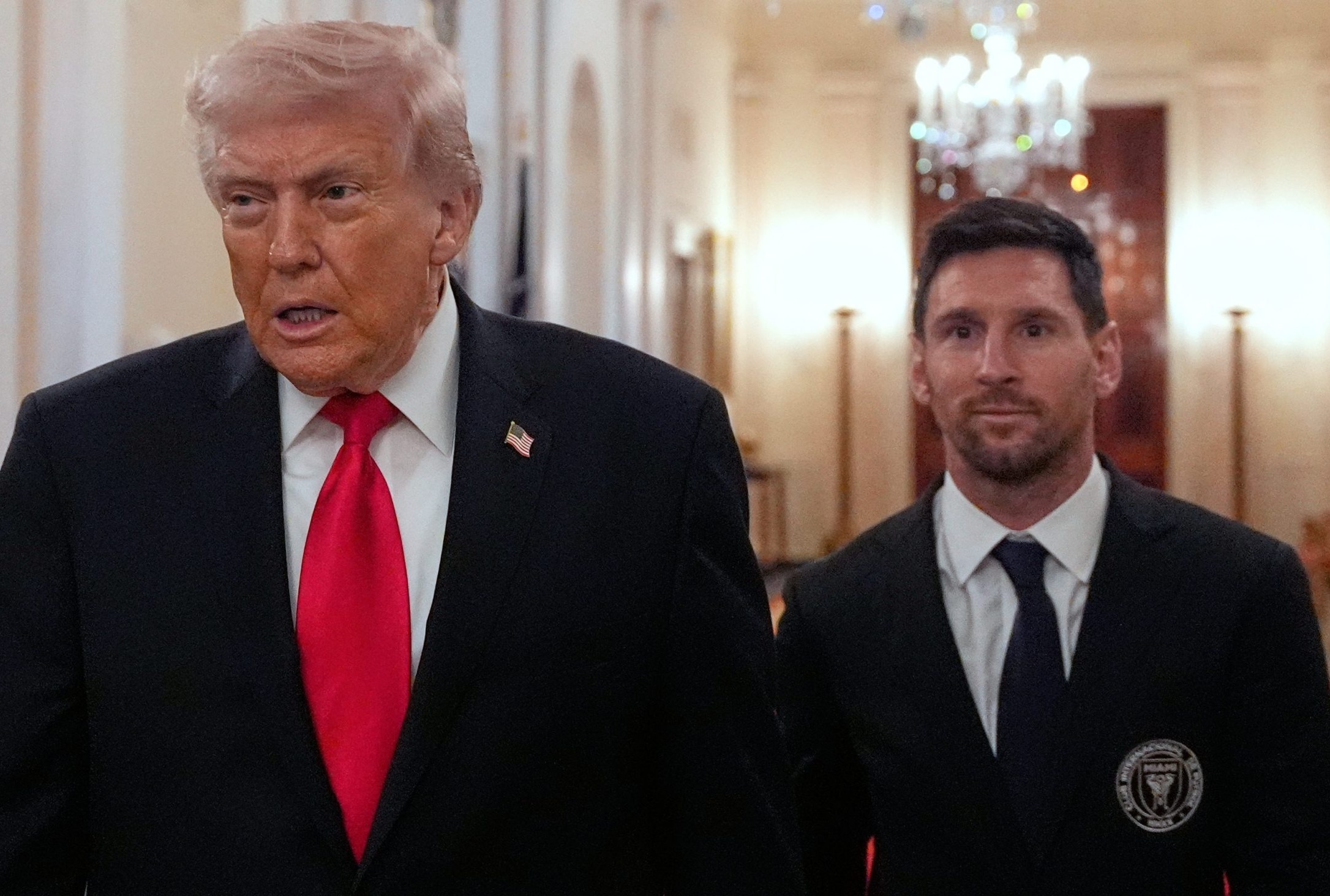 El inédito encuentro entre Lionel Messi y Donald Trump