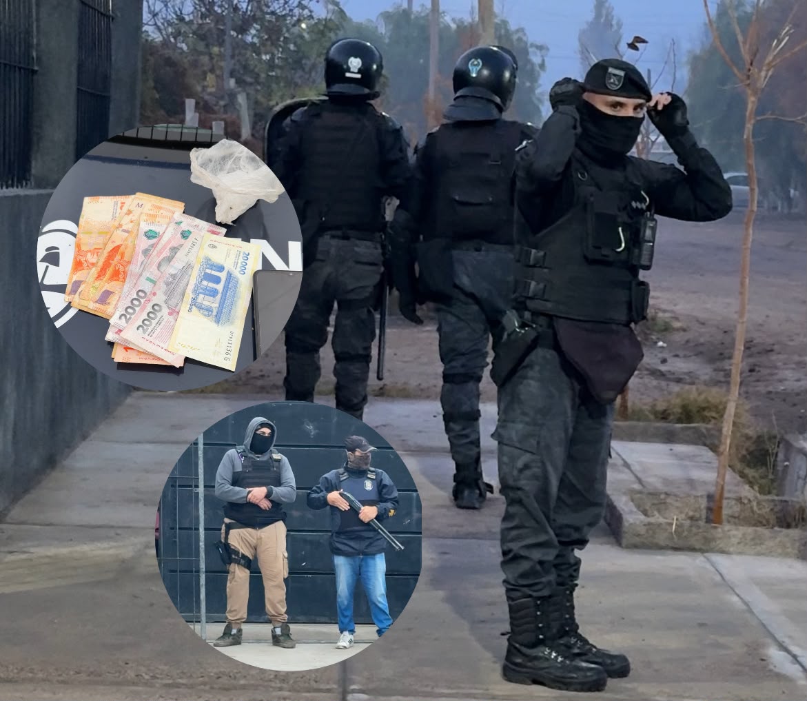 Nuevos allanamientos en Guaymallen por una investigación vinculada al narcotráfico y  el lavado de activos